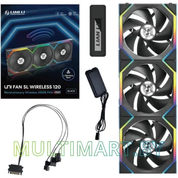 Набор вентиляторов Lian Li Uni Fan SL 120 Wireless (G99.12SL1W3B.R0) картинка 8